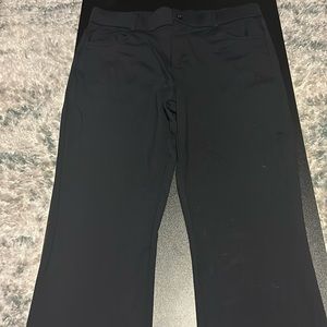 B15) black pants mixed between leggings and dress pants